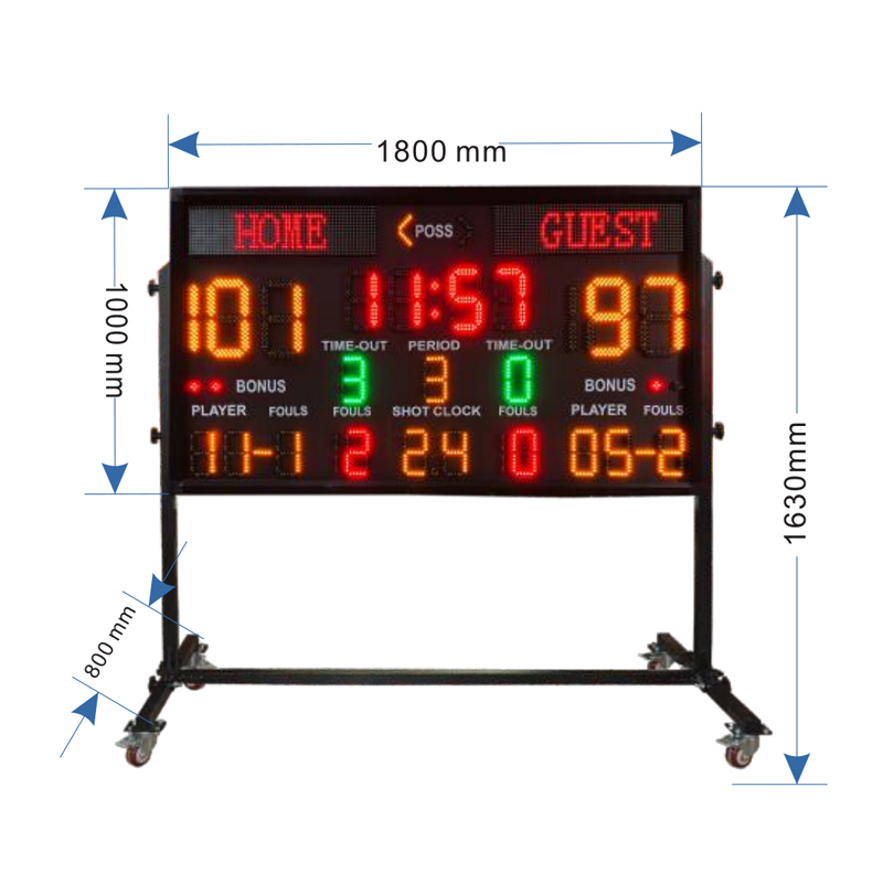 Scoreboard Digital - Tabellone Segnapunti LED per Stadi, Display