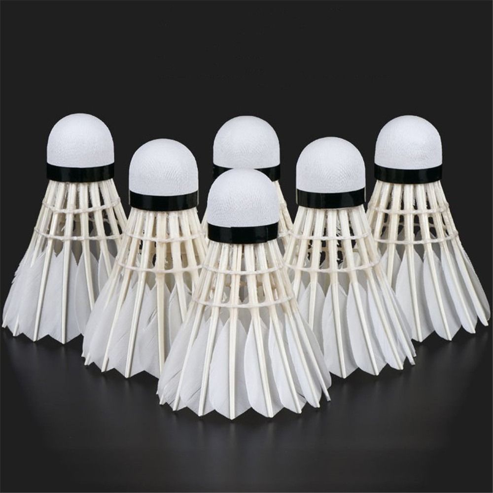 Feather Shuttlecock - 3/6/12 Pz Nuovo Volano Da Badminton