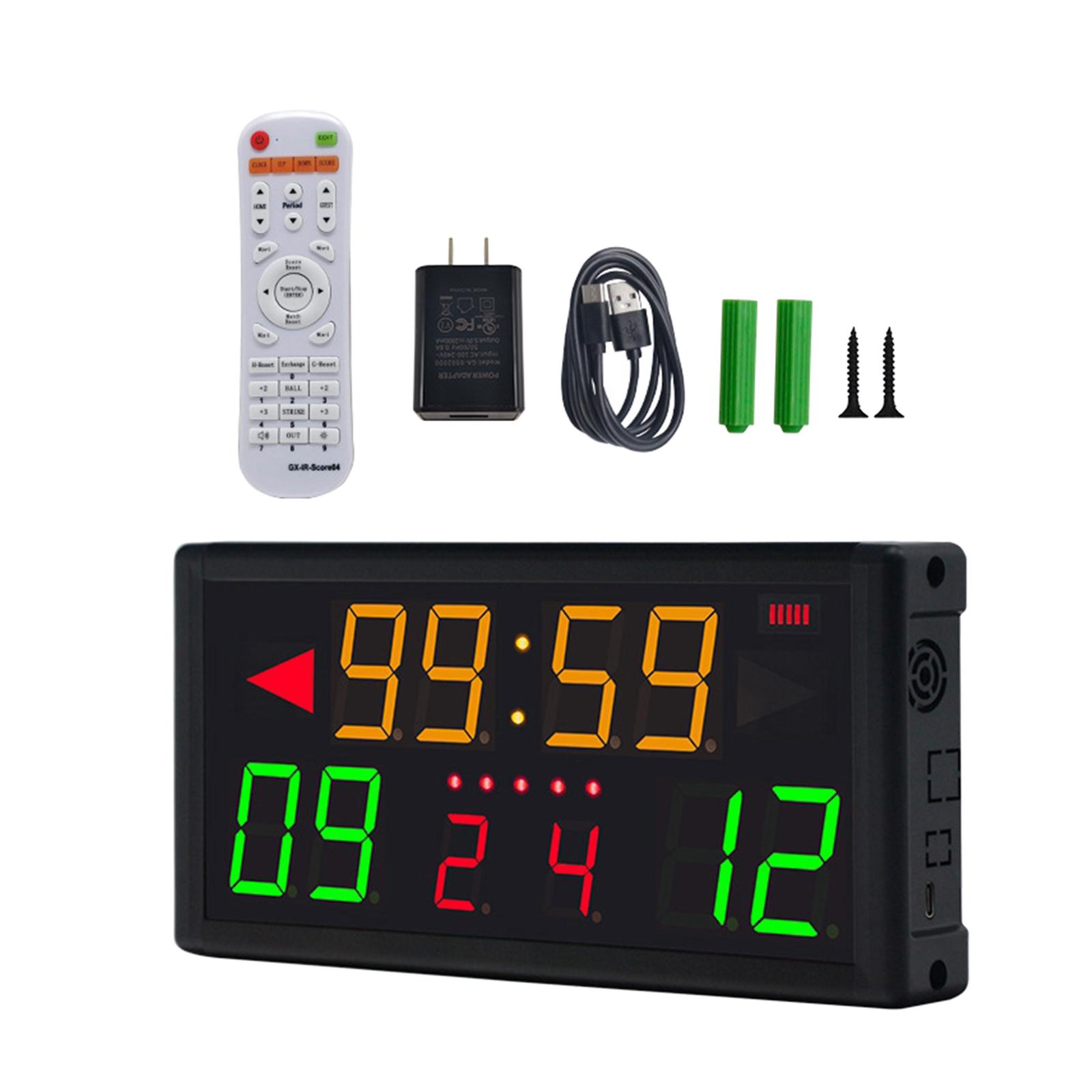 Scoreboard Digital - Tabellone Segnapunti Digitale con Telecomando, Display