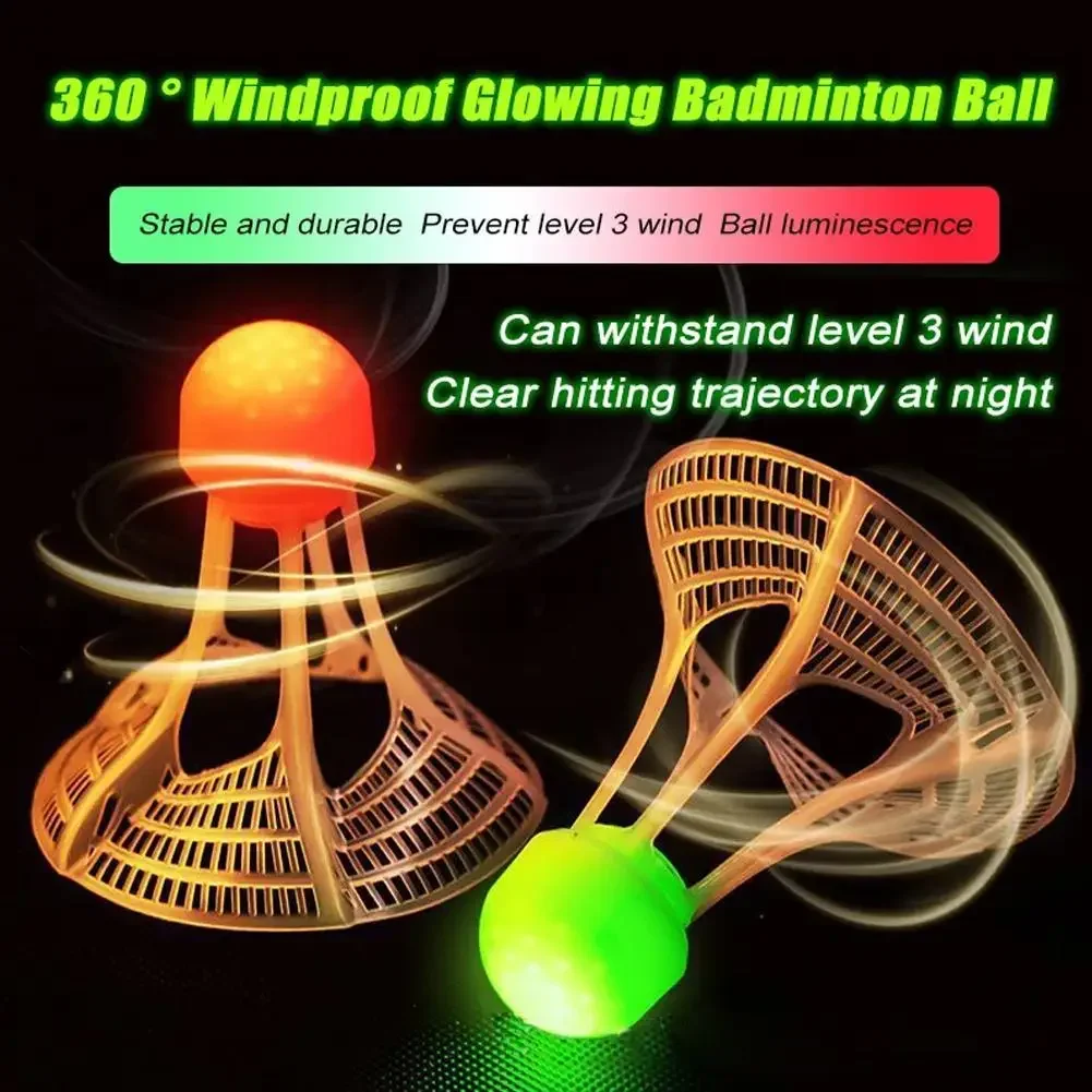 Badminton Shuttlecock - 1/5 pezzi Volani da badminton luminosi,