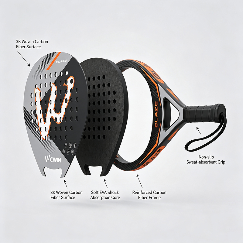 Racchetta da padel CWIN BLAZE  - Badminton Racket Carbon recensione e prezzo